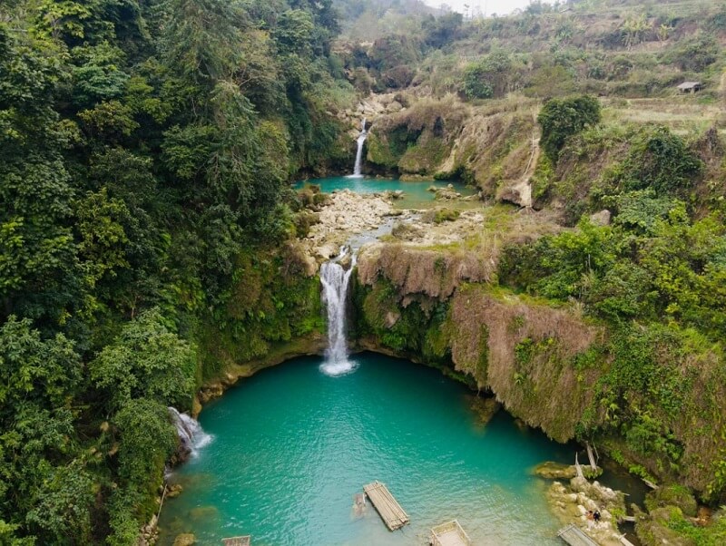 Không gian thác Chiềng Khoa