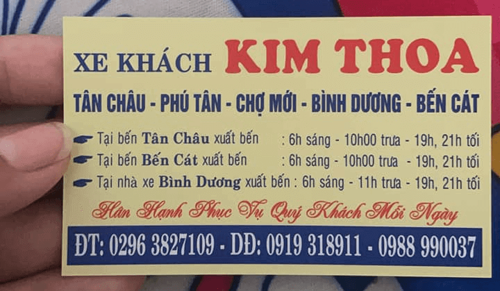 Hệ thống hoạt động nhà xe Kim Thoa