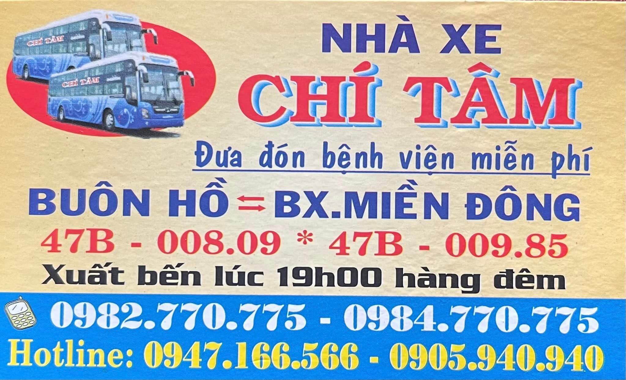 Hệ thống hoạt động nhà xe Chí Tâm