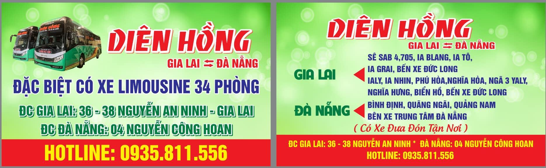 hệ thống hoạt động nhà xe Diên Hồng