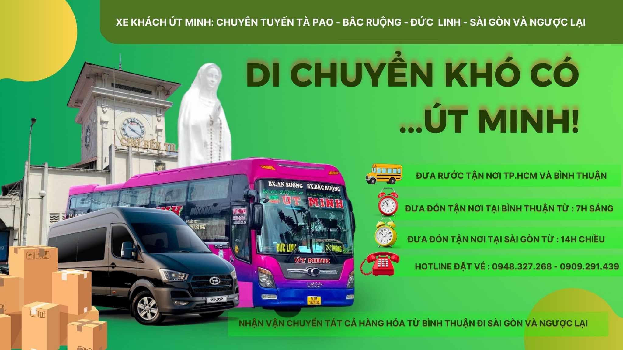 Hệ thống hoạt động nhà xe Út Minh