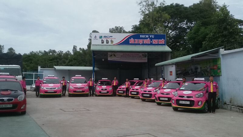 Taxi Sen Hồng đồng hành cùng khách trên mọi hành trình