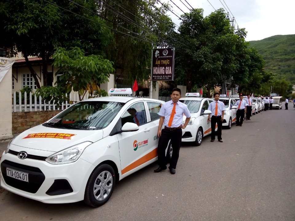 Taxi Sun Quy Nhơn sẵn sàng phục vụ khách